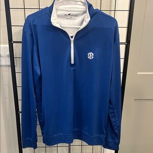 Holloway Royal Blue SEC Quarter-Zip Jacket Size M